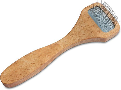 Mars Professional Tangle and Dematting Undercoat Cat and Dog Slicker Grooming Brush, Stainless Steel Pins, Made in Germany
