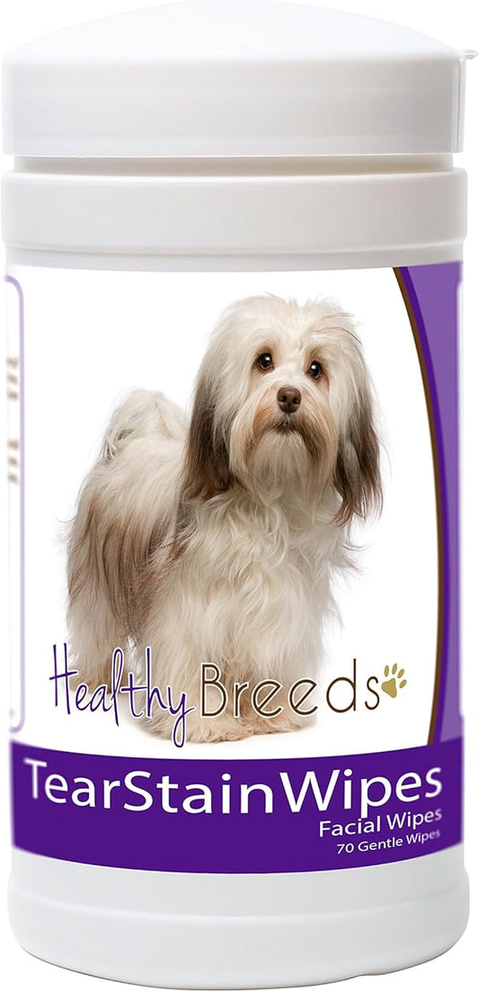 Healthy Breeds Havanese Tear Stain Wipes 70 Count