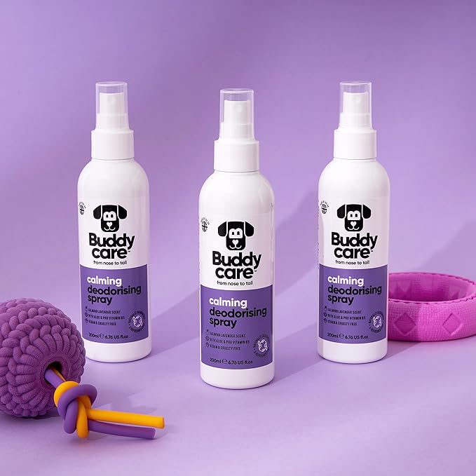 Dog Deodorising Spray - Deodorising Spray for Dogs - With Aloe Vera and Pro Vitamin B5 (Lavender, 200ml)