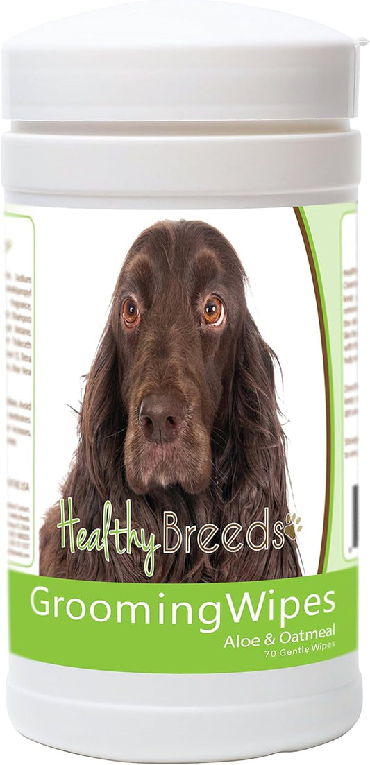 Healthy Breeds Field Spaniel Grooming Wipes 70 Count