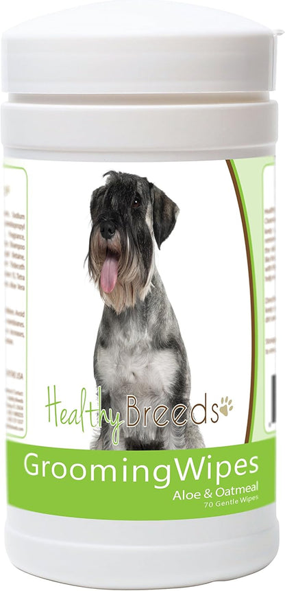 Healthy Breeds Standard Schnauzer Grooming Wipes 70 Count
