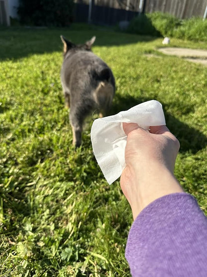 Bleu's Multi-Wipe pet Wipe Dog and Cat Grooming Blueberry Scented Ideal for Ears, Eyes and Tears, Face, Nose, Paws, Claws, Fur, Tails and Booties. Eco-Friendly, compostable
