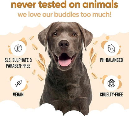 Oatmeal Dog Shampoo Shampoo for Dogs with Irritated Skin | Relieving and Rehydrating | with Aloe Vera and Pro Vitamin B5 (16.90oz)