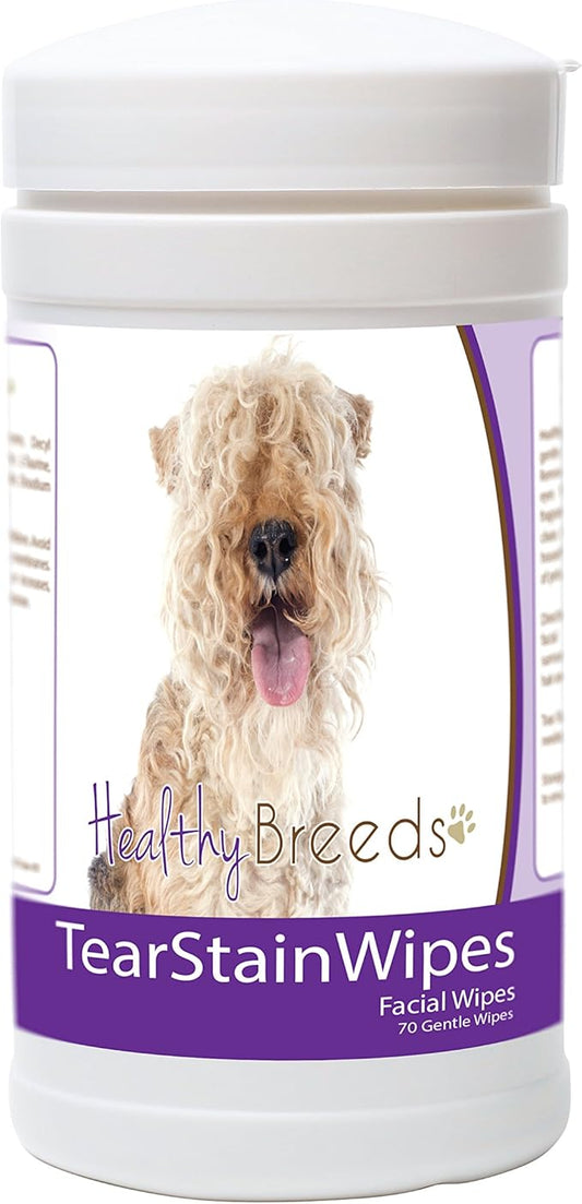 Healthy Breeds Lakeland Terrier Tear Stain Wipes 70 Count