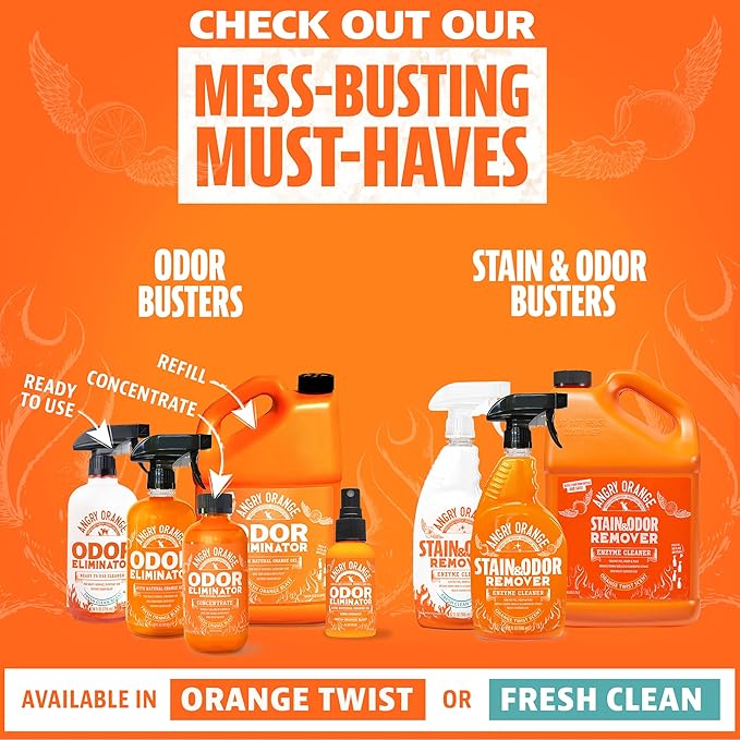 ANGRY ORANGE Pet Wipes for Dogs and Cats - Unscented and Gentle Grooming Wipes for Paws, Fur and Butt - 80 Count - 1 Pack