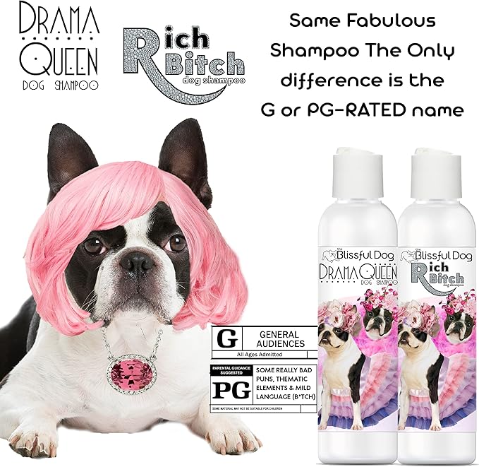 The Blissful Dog Boston Terrier Drama Queen Dog Shampoo, 16 oz.
