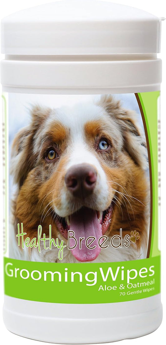 Healthy Breeds Australian Shepherd Grooming Wipes 70 Count