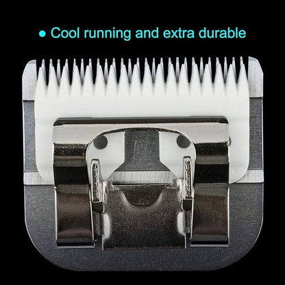 Detachable Ceramic Blade - Size 15 Blade 3/64", Made of High-Tech Ceramic Materials, Compatible with Most Andis, Oster, Wahl A5 Clippers