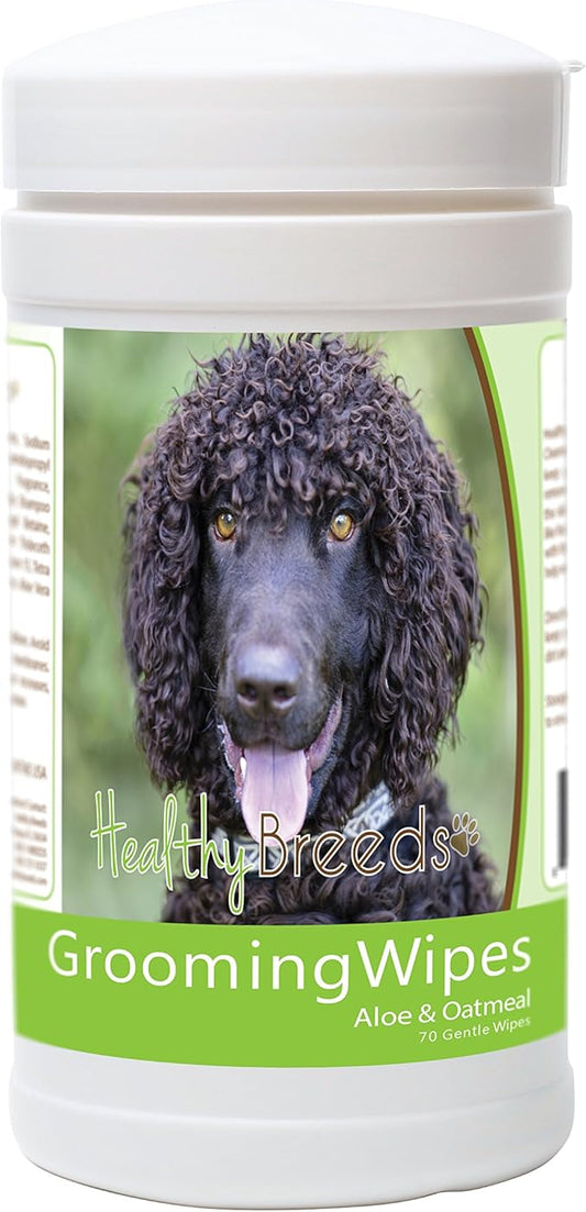 Healthy Breeds Irish Water Spaniel Grooming Wipes 70 Count