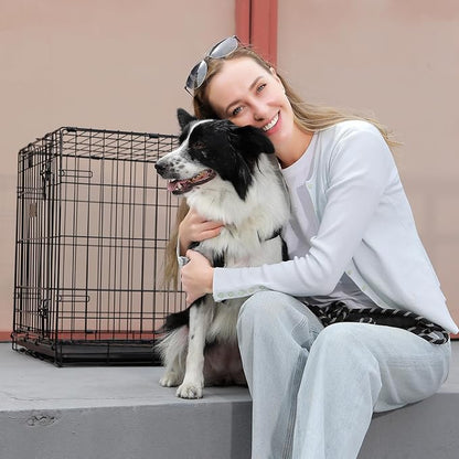 Fold & Carry 1-Door Folding Dog Crate (Med/L: 36-in L x 23-in W x 25-in H)