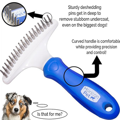 Self-Cleaning Slicker Brush for Dogs, Shedding Fur Comb, Dematting Comb & Nail Clipper Set for Dogs With Medium and Long Hair