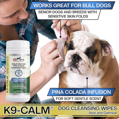 Dog Wipes for Paws and Butt Cleaning Deodorizing - All Natural Pet Wipes for Dogs, Premium Puppy Wipes for Dogs Feet and Dog Face Wipes, Dog Paw Wipes, Dog Bath Wipes for Dogs Feet (120 Count)