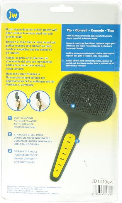 JW Pet Company Self-Cleaning Slicker for Large Dog