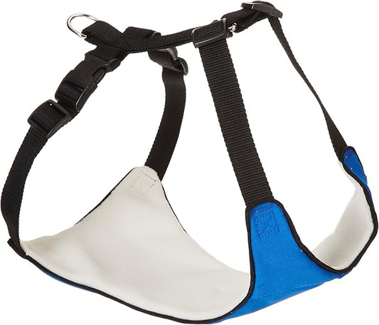 Guardian Gear Nylon Lift & Lead 4-in-1 Dog Harness, Large, Blue