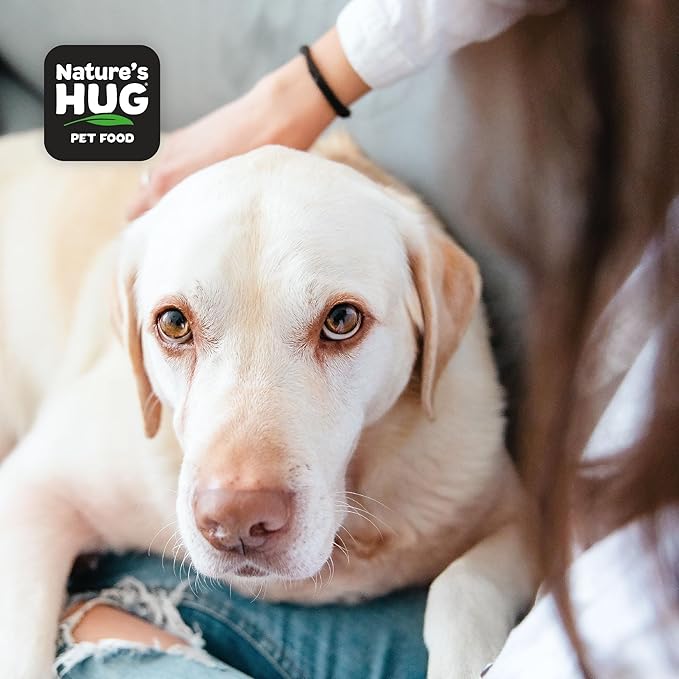 Nature's HUG Dry Dog Food, for Senior-Medium & Large Breeds, 20 lb. Bag, Chicken Flavor Plant-Based Protein Vegetarian Kibble, Grain-Free, Allergen-Free, Complete Protein & Balanced Nutrition