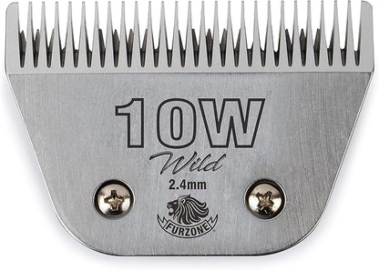 Detachable Blade - Size 10W Wide Blade 3/32", Made of Extra Durable Japanese Steel, Compatible with Most Andis, Oster, Wahl A5 Clippers