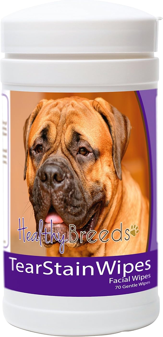 Healthy Breeds Bullmastiff Tear Stain Wipes 70 Count