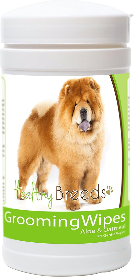 Healthy Breeds Chow Chow Grooming Wipes 70 Count