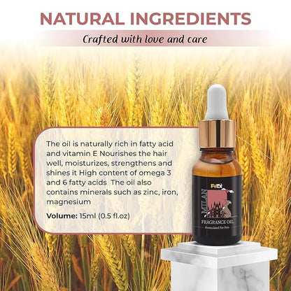 Petex Premium Pet Fragrance Oil | Ultra Premium Natural Pet Care with Dead Sea Minerals | Dog Perfume Fragrance Oil Long Lasting Scent | Natural Pet Cologne - Suitable for Dogs and Cats (Milan)