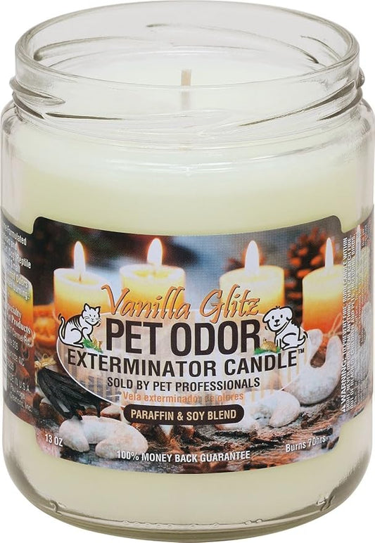 Pet Odor Exterminator Candle, Vanilla Glitz,13 oz
