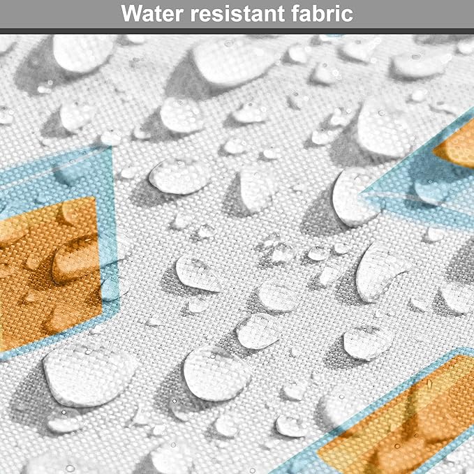 Lunarable Drinks Dog Crate Cover, Pattern of Fresh Orange Fruit Juice Scattered on a Plain Background, Easy to Use Pet Kennel Cover for Cats & Medium Dogs, 24 Inch, Orange Pale Blue