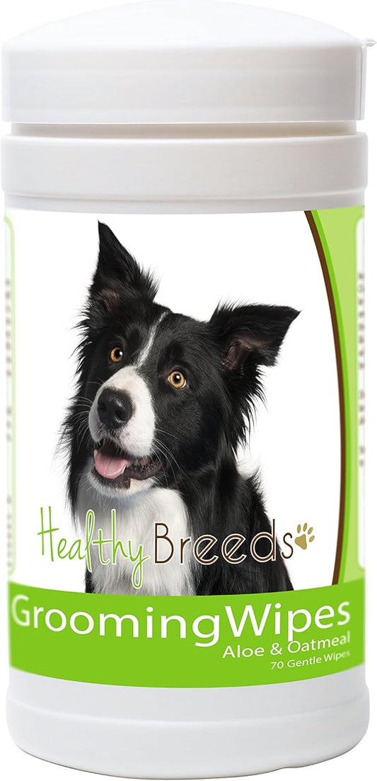 Healthy Breeds Border Collie Grooming Wipes 70 Count