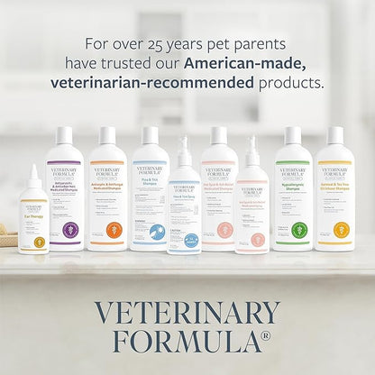 Veterinary Formula Clinical Care Hot Spot & Itch Relief Medicated Shampoo for Dogs and Cats 16 Fl Oz – Helps Alleviate Sensitive Skin, Scratching, and Licking of Coat (2 Pack)