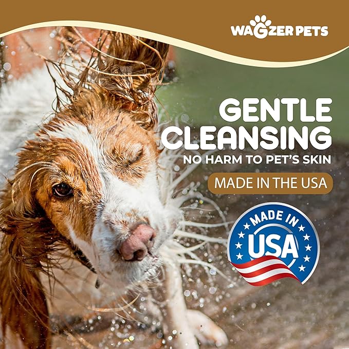 Deshedding Dog Shampoo | Infused with Coconut Oil for Dogs and Omega 3 and 6 Fatty Acids for Sensitive Itchy Skin and Shedding Control | Neutralizes Odor and Nourishes Coat | 16 oz