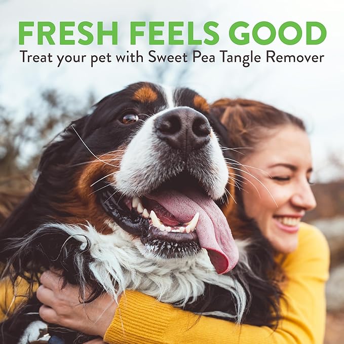 TropiClean Sweet Pea Cat & Dog Detangler Spray Dematting | Dog Conditioner Spray Derived from Natural Ingredients | Made in the USA | 1 Gallon