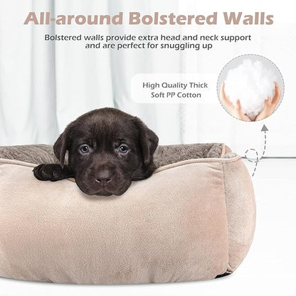 INVENHO XX-Large Dog Bed for Large Medium Small Dogs Rectangle Washable Dog Bed, Orthopedic Dog Bed, Soft Calming Sleeping Puppy Bed Durable Pet Cuddler with Anti-Slip Bottom XXL(42"x30"x10")