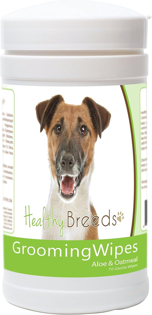 Healthy Breeds Smooth Fox Terrier Grooming Wipes 70 Count