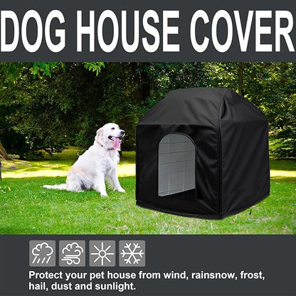 Protect Your Furry Friend with The Doghouse Cover - Waterproof, Easy to Use,39x37x41 inch