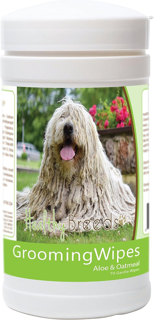 Healthy Breeds Komondorok Grooming Wipes 70 Count