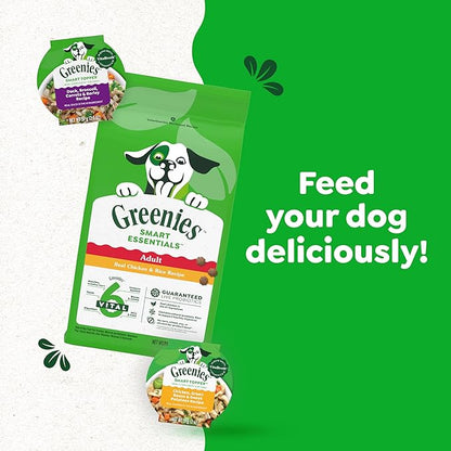 Greenies Smart Topper High Protein Wet Mix-in for Dogs, Duck, Broccoli, Carrots & Barley Recipe in Vitabroth™ Broth - Bone Broth + Vitamins E & B1, Pack of 10