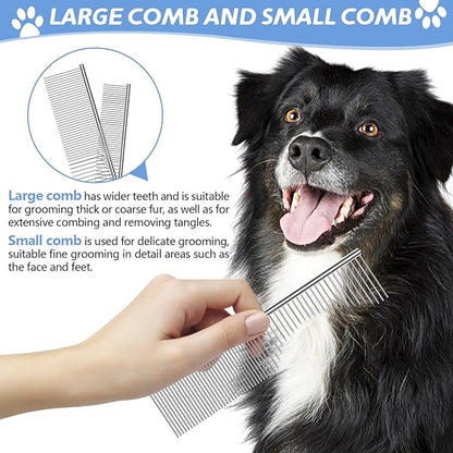 Niura 7 in 1 Professional Pet Grooming Kit - Grooming Scissors Kit Set for Dog & Cat