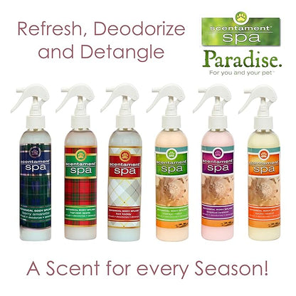Best Shot Scentament Spa Botanical Body Splash, Detangler Spray, Body Spray for Pets, Cat and Dog Cologne Spray, Tropical Breeze, 8 Oz.