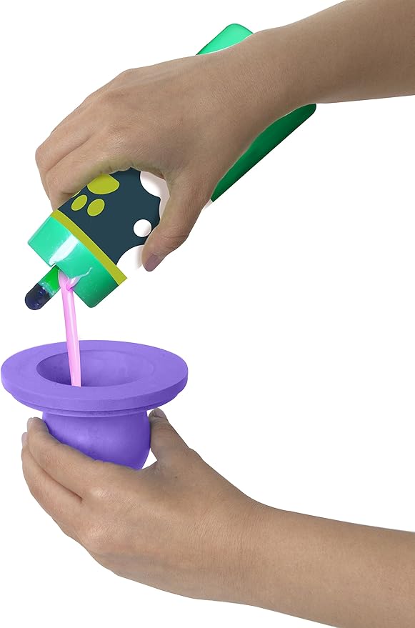 Fancy Fur FURemover Soap Dispensing Scrubber Brush, Pet Grooming Hand Brush, Reduce Shedding During Bath Time, Natural Rubber Pet Brush, Colors May Vary