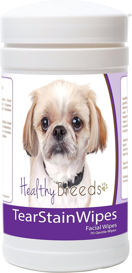 Healthy Breeds Peekapoo Tear Stain Wipes 70 Count
