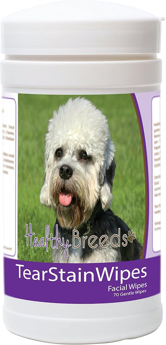 Healthy Breeds Dandie Dinmont Terrier Tear Stain Wipes 70 Count