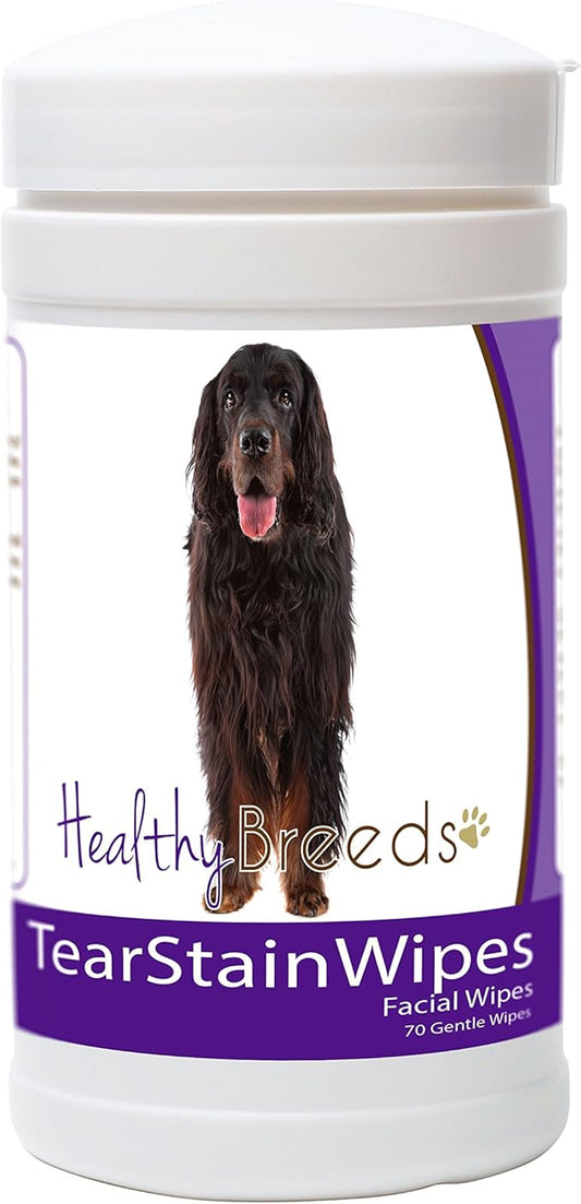 Healthy Breeds Gordon Setter Tear Stain Wipes 70 Count