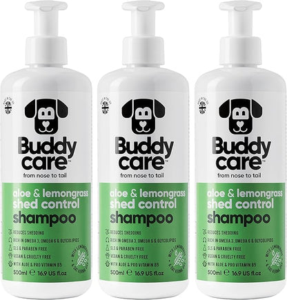 Shed Control Dog Shampoo Aloe & Lemongrass Scented | with Aloe Vera and Pro Vitamin B5 (50.72oz)