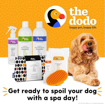 The Dodo All-in-One Dog Grooming Kit, Includes No Rinse Bath Foam, Wipes, and Wet/Dry Brush; Vegan, Cruelty-Free and Contains no DEA, MEA, SLS or Parabens