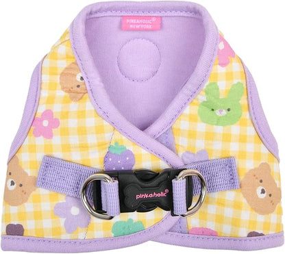 Pinkaholic New York Annabelle Step-in Vest Dog Harness No Choke No Pull Walking Training for Small Dog - Violet - S