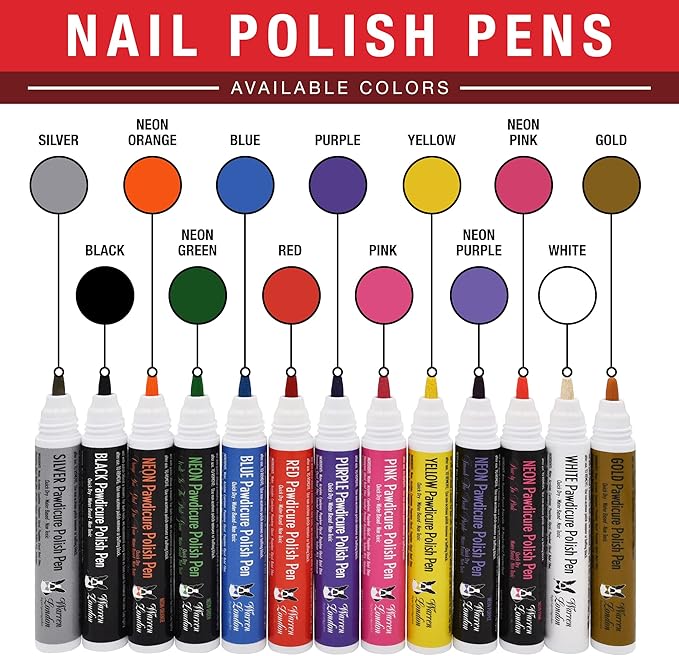 Warren London Pawdicure Dog Nail Polish Pens | Made in USA | Quick Dry, Low Odor, Non-Toxic Dog Accessories | Ideal for Dog Birthday, Dog Costume | Dries in Under 1 Minute | 13 Colors | Blue