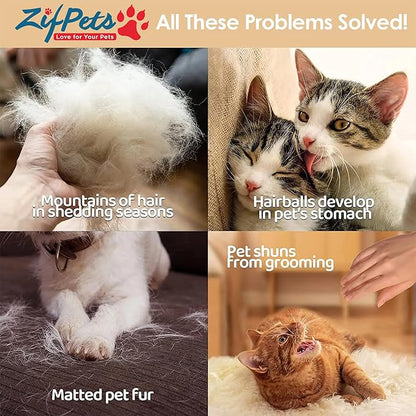 Grooming Brush Dog & Cat, pets, Dog grooming, Cat grooming kit, Premium, Get 7 Products with the purchase of a spectacular dual-function brush