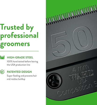 Wahl Professional Animal 50 Ultra Surgical Ultimate Competition Series Detachable Blade with 1/64-Inch Cut Length (2350-500)