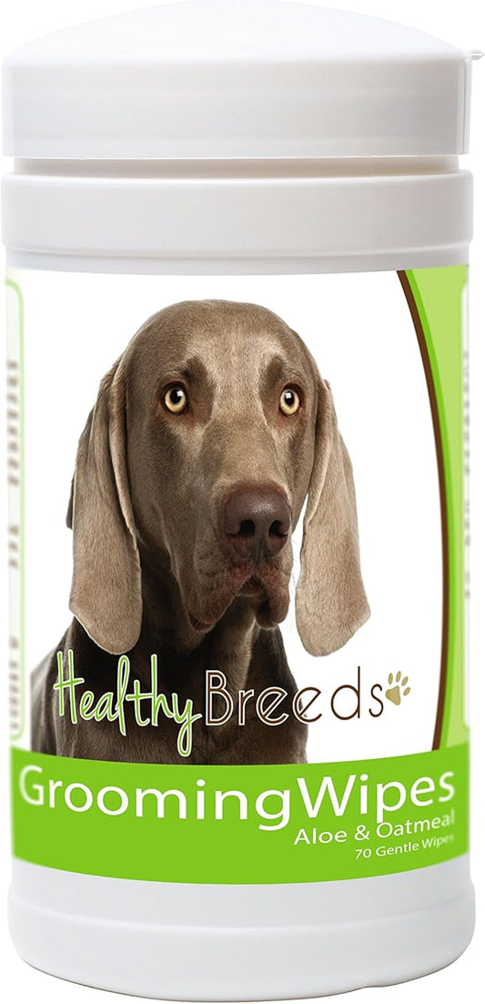 Healthy Breeds Weimaraner Grooming Wipes 70 Count