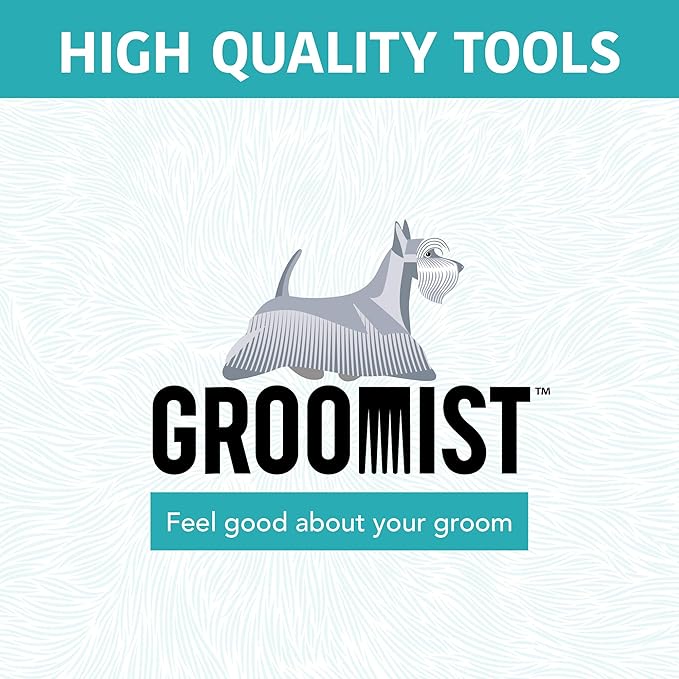 Ergonomic Pivoting Slicker Brush for Medium Dogs - Self Cleaning and Shedding Control for Loose Hair and Mats