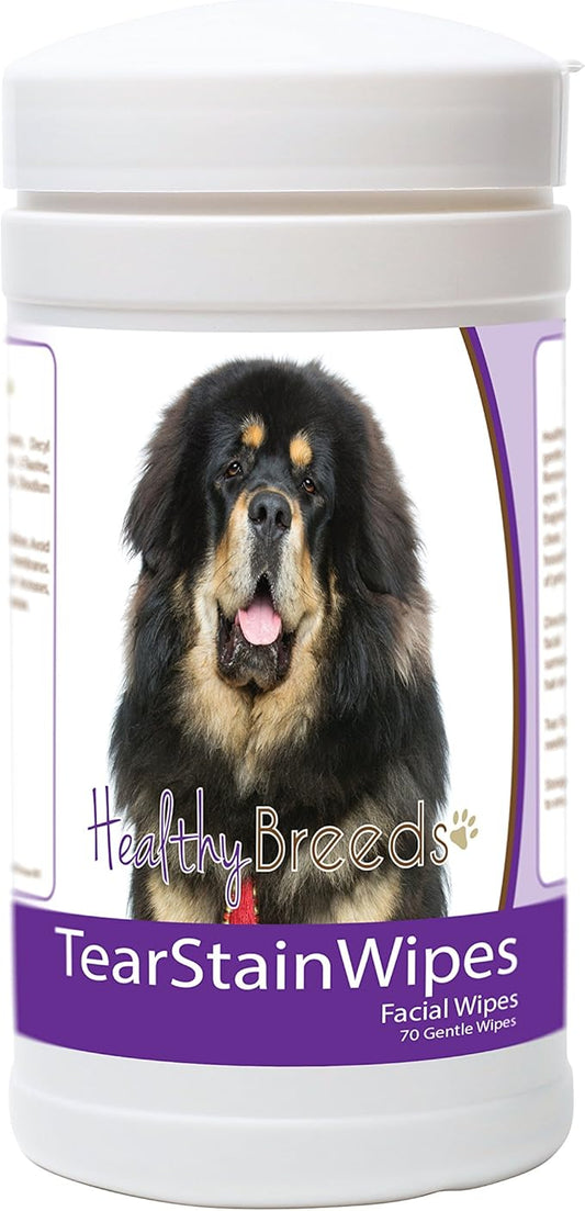 Healthy Breeds Tibetan Mastiff Tear Stain Wipes 70 Count