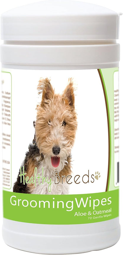 Healthy Breeds Wire Fox Terrier Grooming Wipes 70 Count